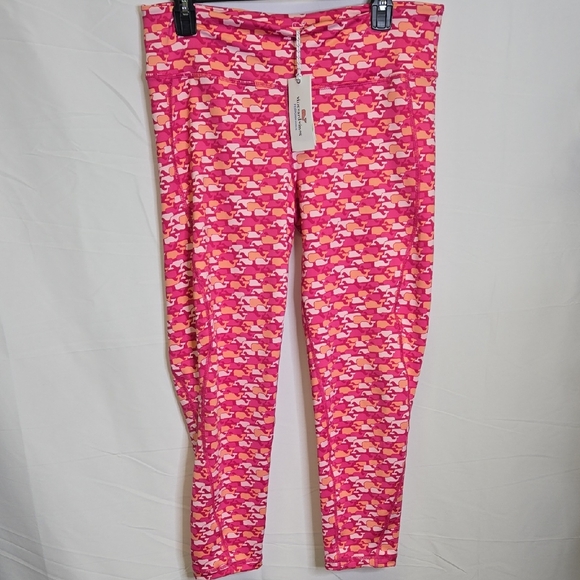 Vineyard Vines Pants - Vineyard Vines Performance Whale Outline Print Leggings, Womens Size Large, New